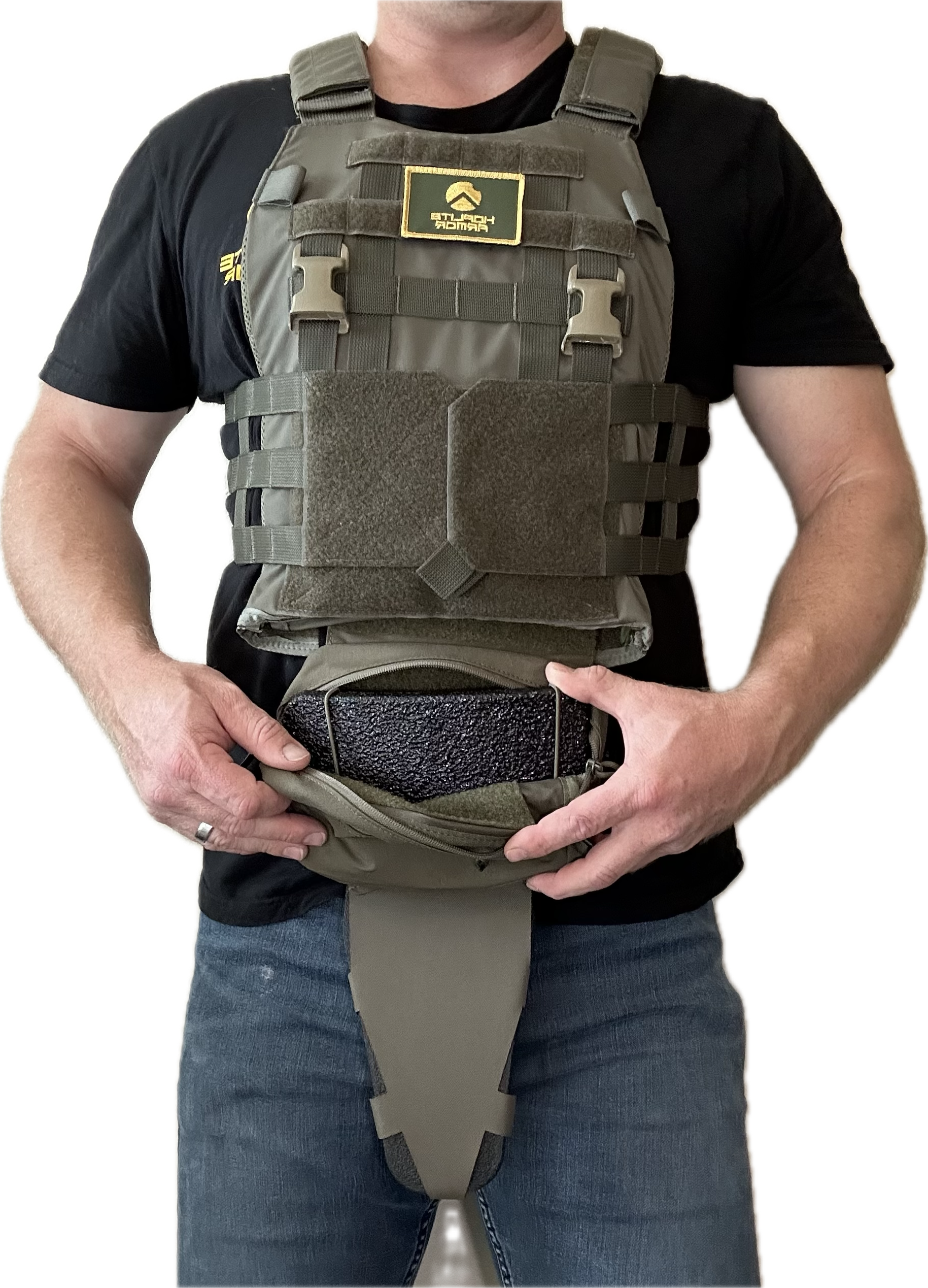 Hoplite Dangler Body Armor Plate & Carrier Combo- Level III+ - ArmorLite USA